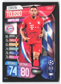Corentin Tolisso, Card, 2019-20 Topps Match Attax UEFA Champions League, BASE