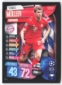 Thomas Müller, Card, 2019-20 Topps Match Attax UEFA Champions League, BASE