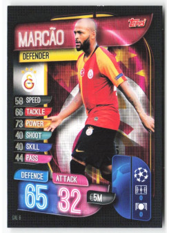 Marcao, Kartička, 2019-20 Topps Match Attax UEFA Champions League, BASE