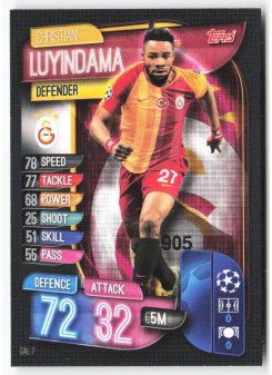 Christian Luyindama, Kartička, 2019-20 Topps Match Attax UEFA Champions League, BASE