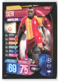 Jean Michael Seri, Kartička, 2019-20 Topps Match Attax UEFA Champions League, BASE