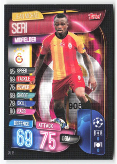 Jean Michael Seri, Kartička, 2019-20 Topps Match Attax UEFA Champions League, BASE