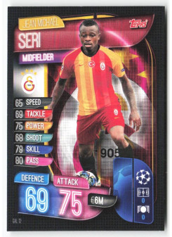 Jean Michael Seri, Kartička, 2019-20 Topps Match Attax UEFA Champions League, BASE