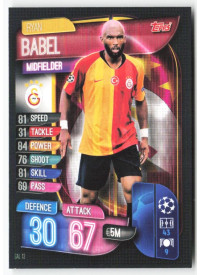 Ryan Babel, Card, 2019-20 Topps Match Attax UEFA Champions League, BASE