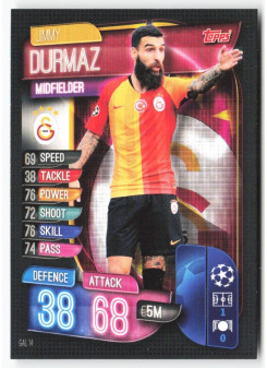 Jimmy Durmaz, Kartička, 2019-20 Topps Match Attax UEFA Champions League, BASE