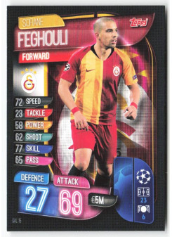 Sofiane Feghouli, Kartička, 2019-20 Topps Match Attax UEFA Champions League, BASE