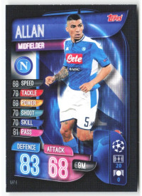 Allan, Kartička, 2019-20 Topps Match Attax UEFA Champions League, BASE