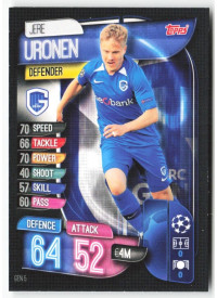 Jere Uronen, Kartička, 2019-20 Topps Match Attax UEFA Champions League, BASE