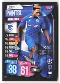 Joseph Paintsil, Kartička, 2019-20 Topps Match Attax UEFA Champions League, BASE