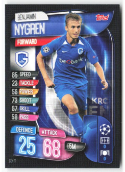 Benjamin Nygren, Kartička, 2019-20 Topps Match Attax UEFA Champions League, BASE
