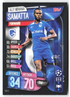 Ally Mbwana Samatta, Kartička, 2019-20 Topps Match Attax UEFA Champions League, BASE