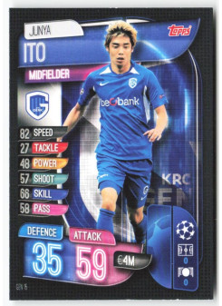 Junya Ito, Kartička, 2019-20 Topps Match Attax UEFA Champions League, BASE