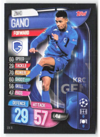 Zinho Gano, Card, 2019-20 Topps Match Attax UEFA Champions League, BASE