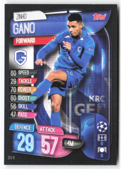 Zinho Gano, Card, 2019-20 Topps Match Attax UEFA Champions League, BASE