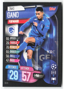 Zinho Gano, Kartička, 2019-20 Topps Match Attax UEFA Champions League, BASE
