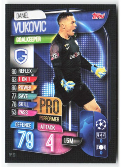 Daniel Vukovic, Kartička, 2019-20 Topps Match Attax UEFA Champions League, INSERT