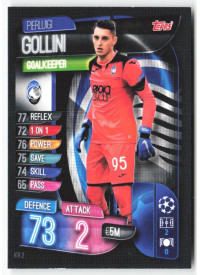 Pierluigi Gollini, Kartička, 2019-20 Topps Match Attax UEFA Champions League, BASE