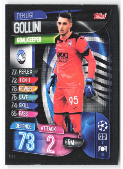 Pierluigi Gollini, Card, 2019-20 Topps Match Attax UEFA Champions League, BASE