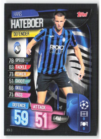 Hans Hateboer, Kartička, 2019-20 Topps Match Attax UEFA Champions League, BASE