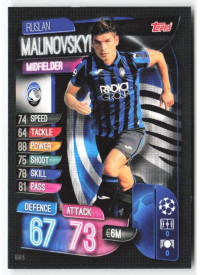 Ruslan Malinovskyi, Kartička, 2019-20 Topps Match Attax UEFA Champions League, BASE