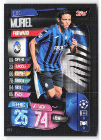 Luis Muriel, Kartička, 2019-20 Topps Match Attax UEFA Champions League, BASE