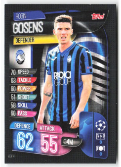 Robin Gosens, Card, 2019-20 Topps Match Attax UEFA Champions League, BASE