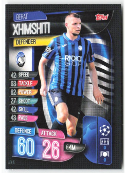 Berat Xhimshiti, Card, 2019-20 Topps Match Attax UEFA Champions League, BASE