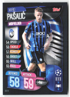 Mario Pasalic, Card, 2019-20 Topps Match Attax UEFA Champions League, BASE
