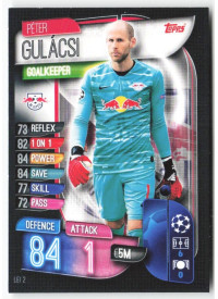 Peter Gulácsi, Kartička, 2019-20 Topps Match Attax UEFA Champions League, BASE