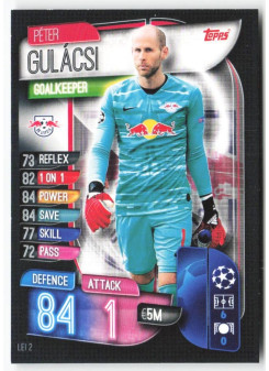 Peter Gulácsi, Kartička, 2019-20 Topps Match Attax UEFA Champions League, BASE