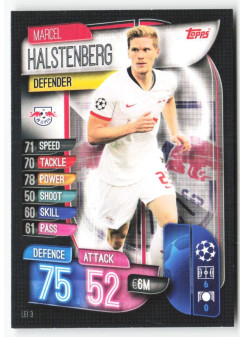 Marcel Halstenberg, Kartička, 2019-20 Topps Match Attax UEFA Champions League, BASE