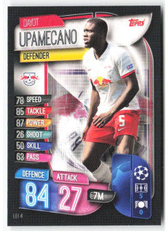 Dayot Upamecano, Kartička, 2019-20 Topps Match Attax UEFA Champions League, BASE