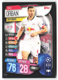 Willi Orban, Kartička, 2019-20 Topps Match Attax UEFA Champions League, BASE
