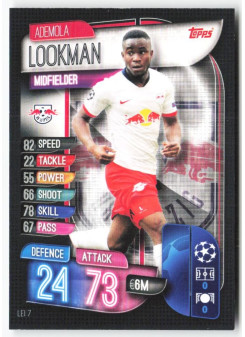 Ademola Lookman, Kartička, 2019-20 Topps Match Attax UEFA Champions League, BASE