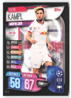 Kevin Kampl, Kartička, 2019-20 Topps Match Attax UEFA Champions League, BASE