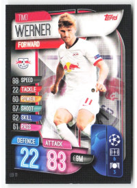 Timo Werner, Kartička, 2019-20 Topps Match Attax UEFA Champions League, BASE