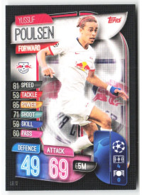 Yussuf Poulsen, Kartička, 2019-20 Topps Match Attax UEFA Champions League, BASE