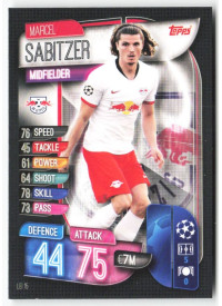 Marcel Sabitzer, Card, 2019-20 Topps Match Attax UEFA Champions League, BASE