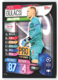 Peter Gulácsi, Card, 2019-20 Topps Match Attax UEFA Champions League, INSERT