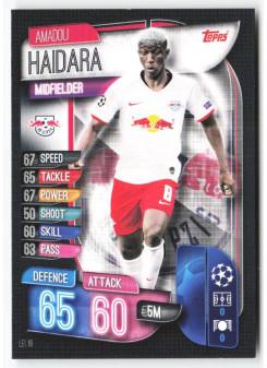 Amadou Haidara, Card, 2019-20 Topps Match Attax UEFA Champions League, BASE