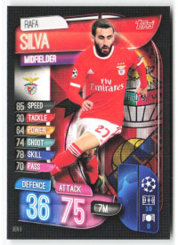 Rafa Silva, Kartička, 2019-20 Topps Match Attax UEFA Champions League, BASE