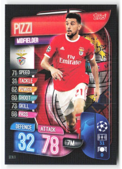 Pizzi, Kartička, 2019-20 Topps Match Attax UEFA Champions League, BASE
