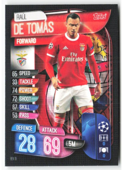 Raul De Tomas, Card, 2019-20 Topps Match Attax UEFA Champions League, BASE