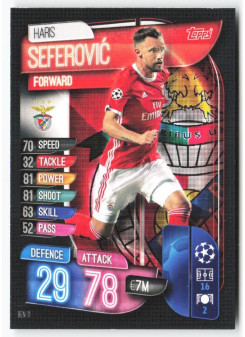 Haris Seferović, Kartička, 2019-20 Topps Match Attax UEFA Champions League, BASE