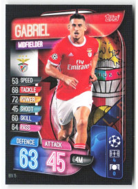 Gabriel, Card, 2019-20 Topps Match Attax UEFA Champions League, BASE