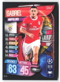 Gabriel, Kartička, 2019-20 Topps Match Attax UEFA Champions League, BASE