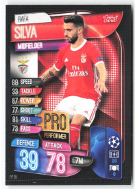 Rafa Silva, Card, 2019-20 Topps Match Attax UEFA Champions League, INSERT