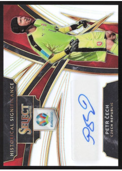 Petr Cech, Kartička, 2020 Panini Select UEFA EURO, AUTOGRAPH