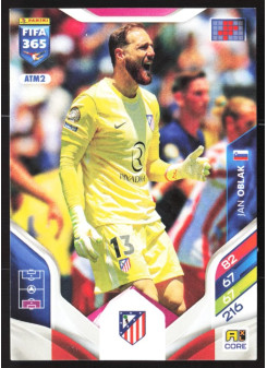 Jan Oblak, Kartička, 2026 Panini Adrenalyn XL FIFA 365, BASE