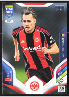 Arthur Theate, Kartička, 2026 Panini Adrenalyn XL FIFA 365, BASE